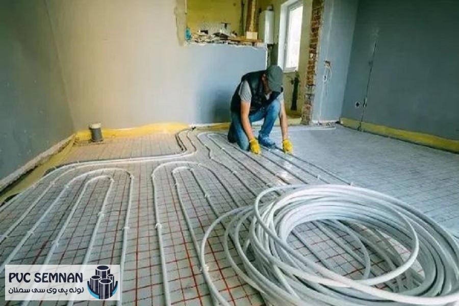 لوله کشی برق ساختمان از کف