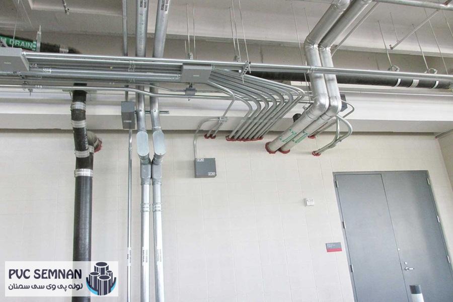 فاصله لوله گاز و برق